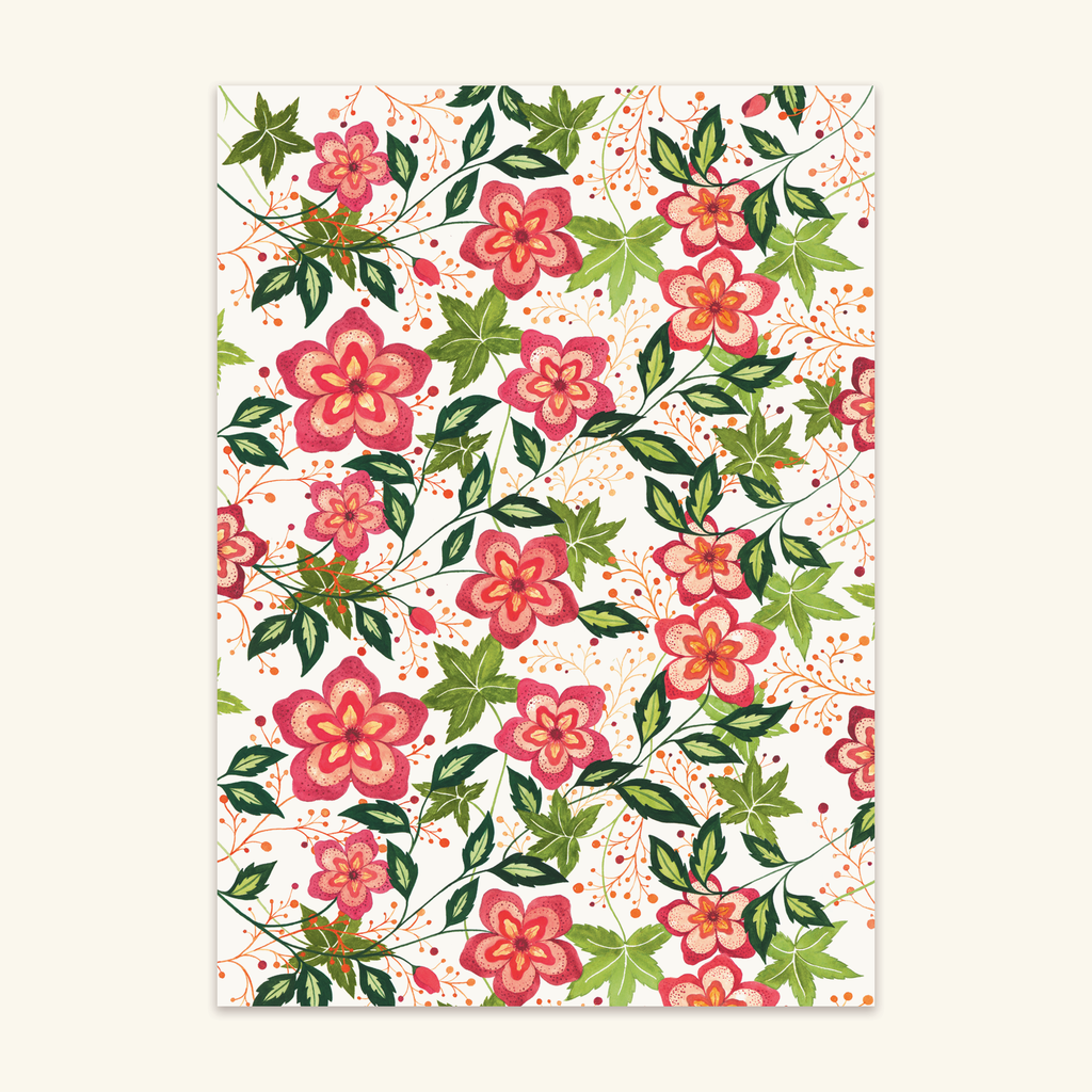 Bliss Botanical Eco Gift Wrap - Box of 3 Sheets