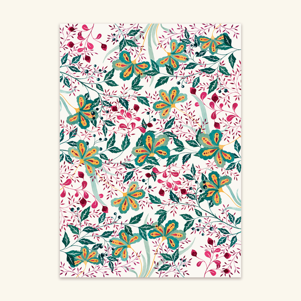 Delight Botanical Eco Gift Wrap - Box of 3 Sheets