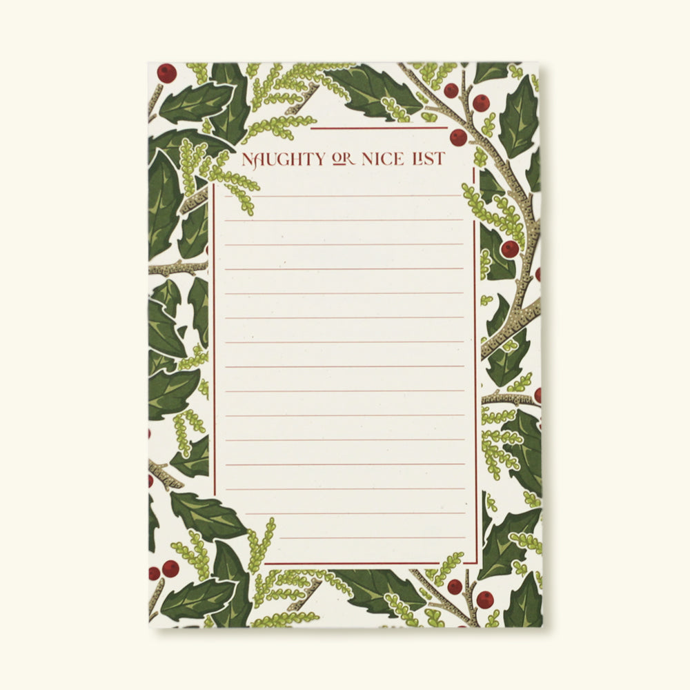 Holly Holiday Notepad