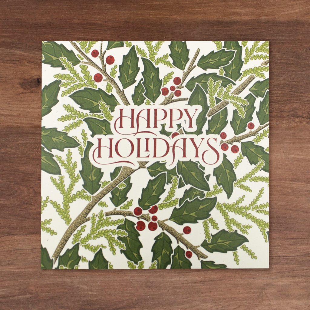 Holly Holiday Botanical Greeting Card Box Set