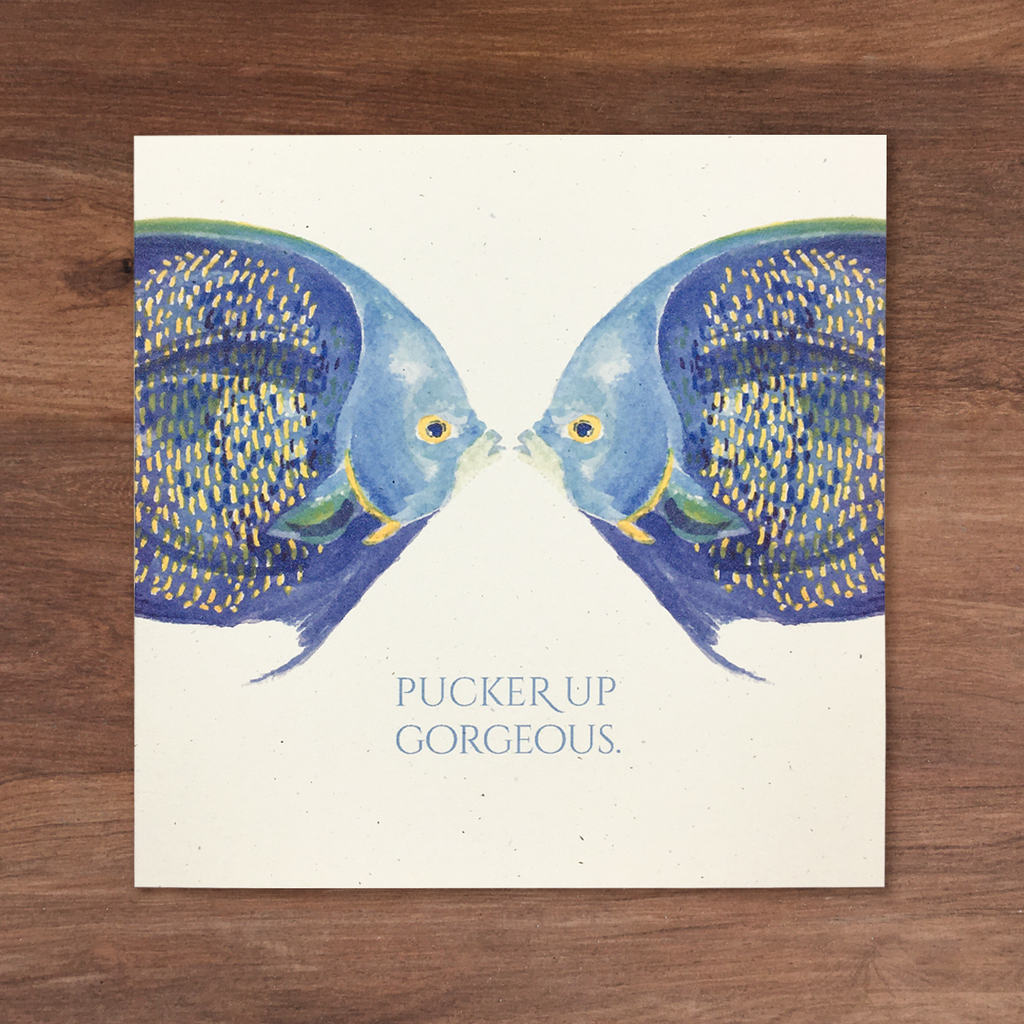 Magnificent Beasts - Pucker Up Fish Greeting Card